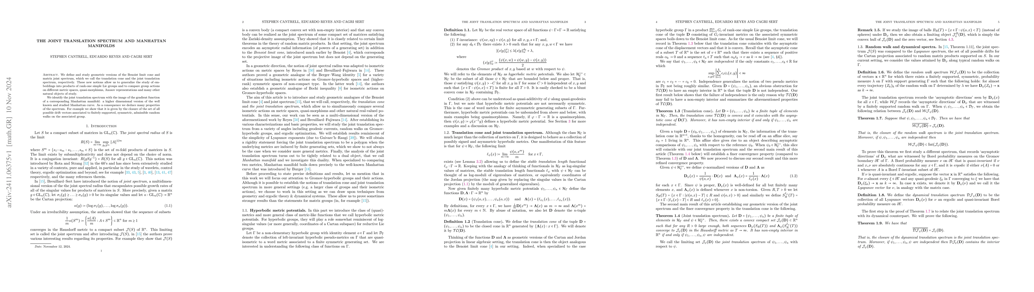 Thumbnail for The joint translation spectrum and Manhattan manifolds