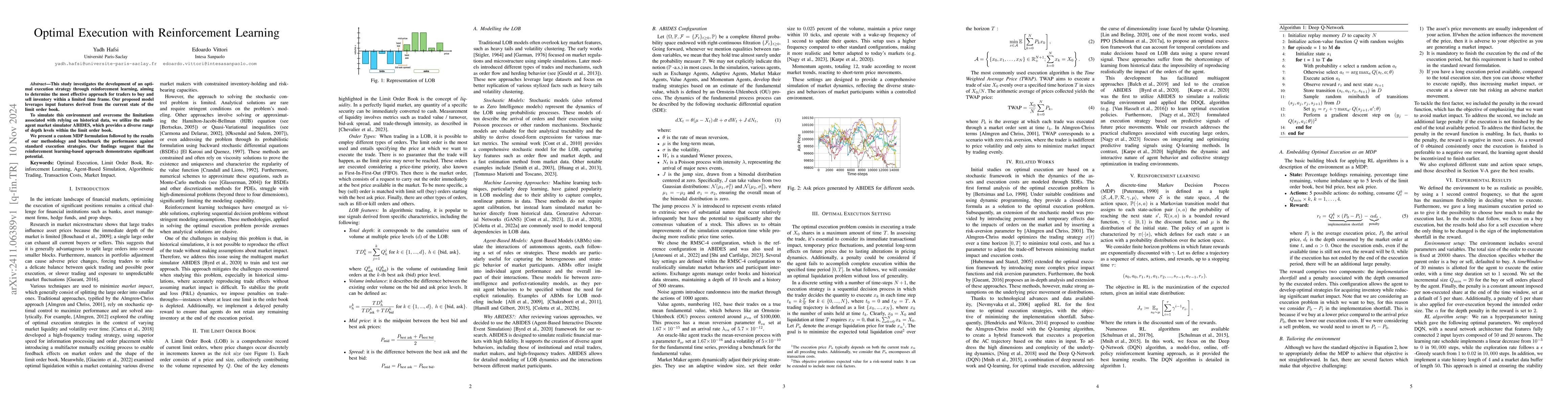 Thumbnail for Optimal Execution with Reinforcement Learning