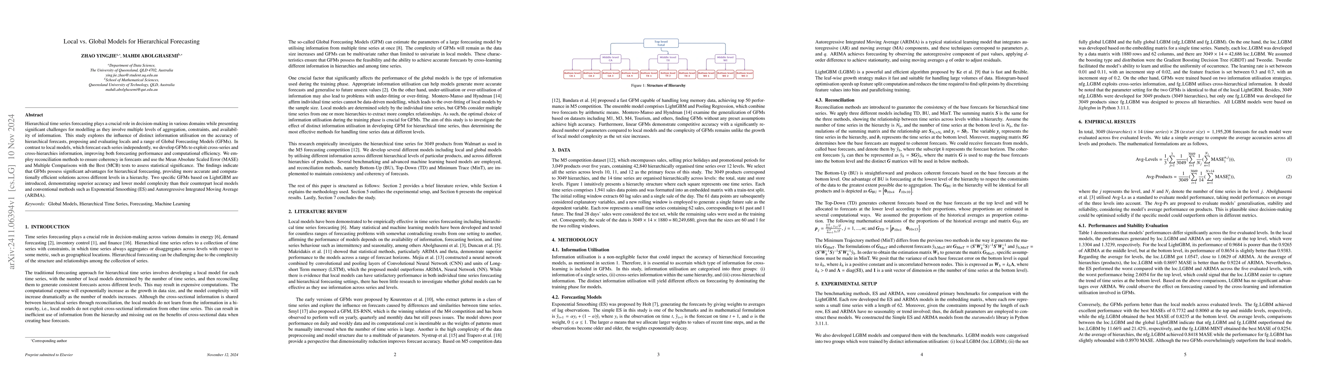 Thumbnail for Local vs. Global Models for Hierarchical Forecasting