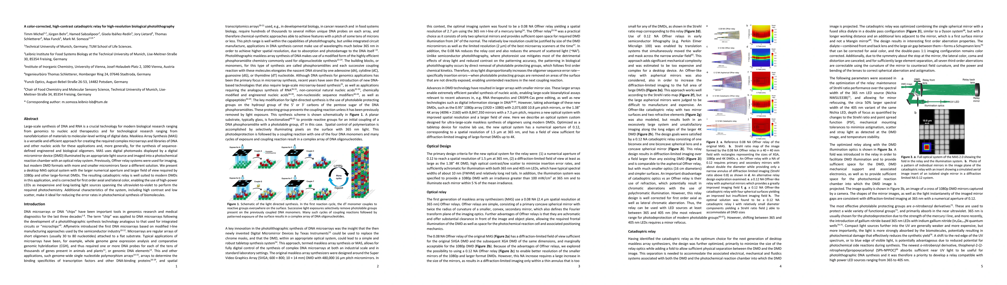Thumbnail for A color-corrected, high-contrast catadioptric relay for high-resolution
  biological photolithography