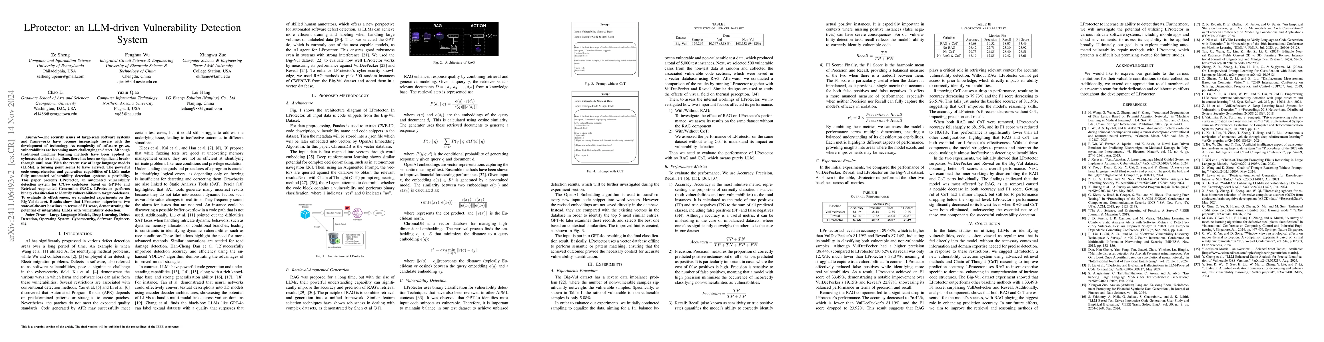 Thumbnail for LProtector: An LLM-driven Vulnerability Detection System
