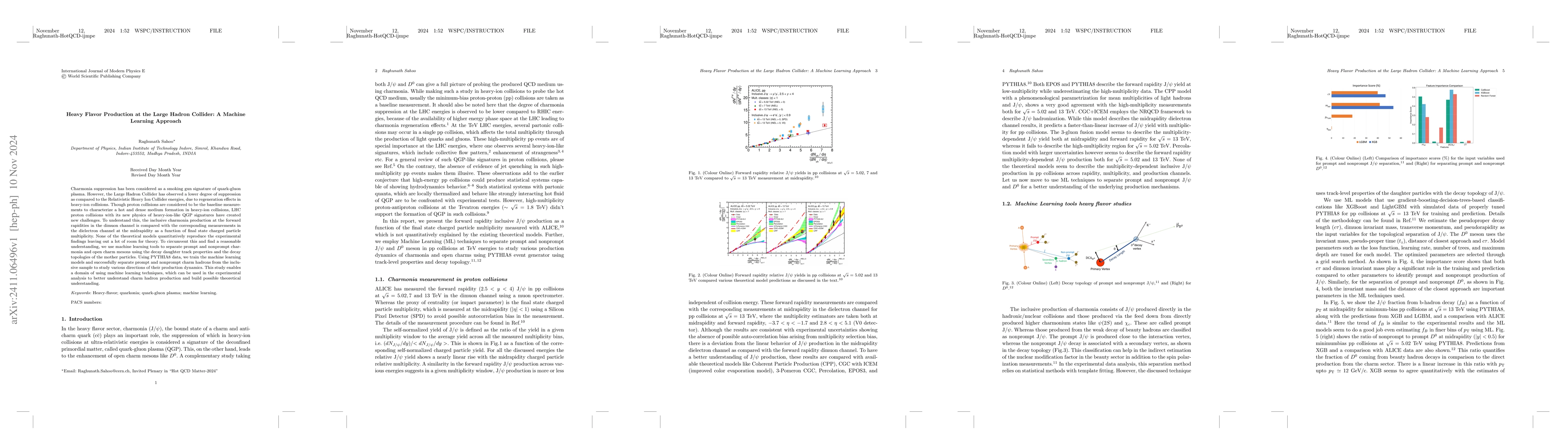 Thumbnail for Heavy Flavor Production at the Large Hadron Collider: A Machine Learning
  Approach