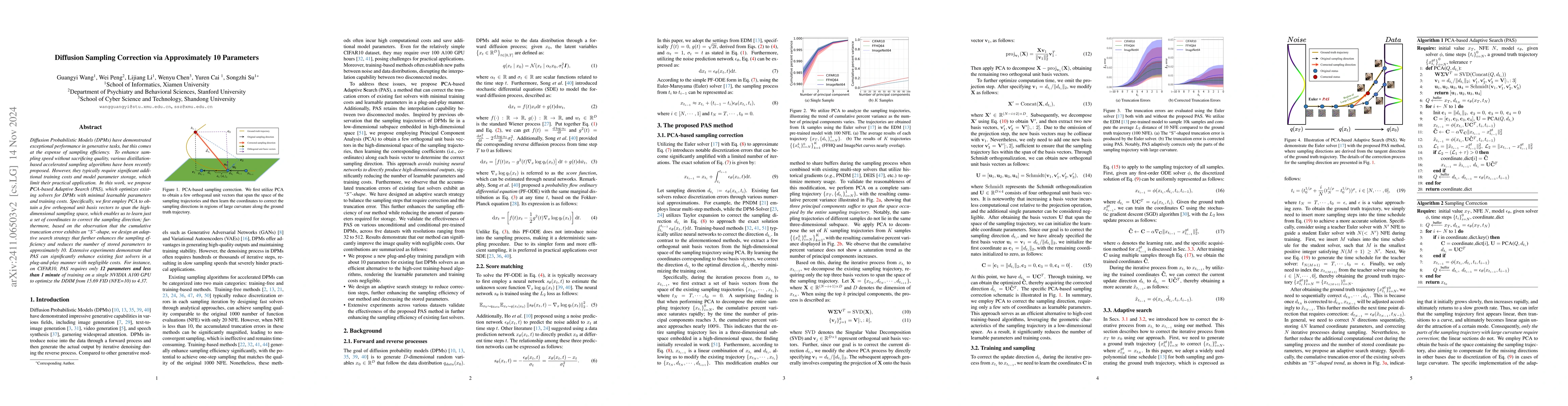 Thumbnail for Diffusion Sampling Correction via Approximately 10 Parameters