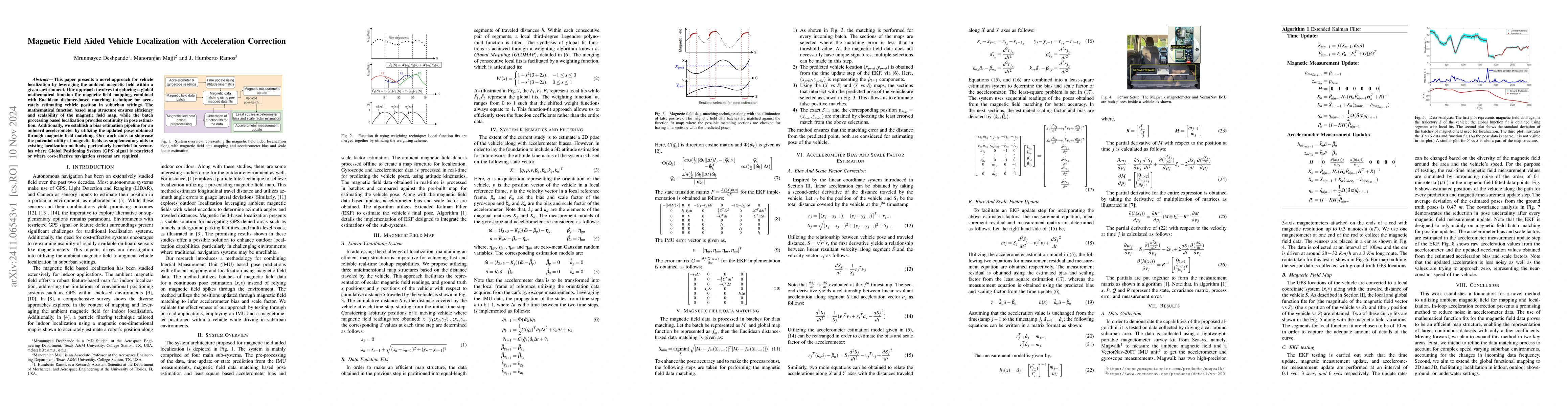 Thumbnail for Magnetic Field Aided Vehicle Localization with Acceleration Correction