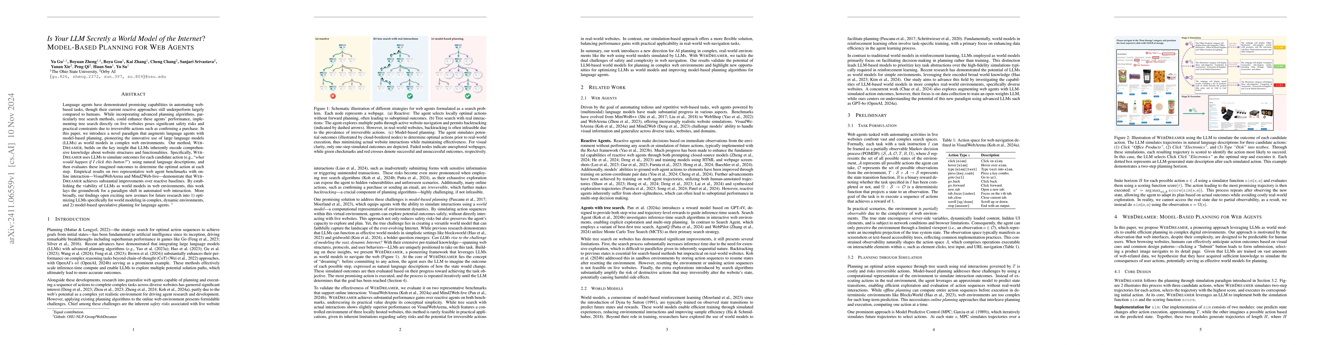 Thumbnail for Is Your LLM Secretly a World Model of the Internet? Model-Based Planning
  for Web Agents