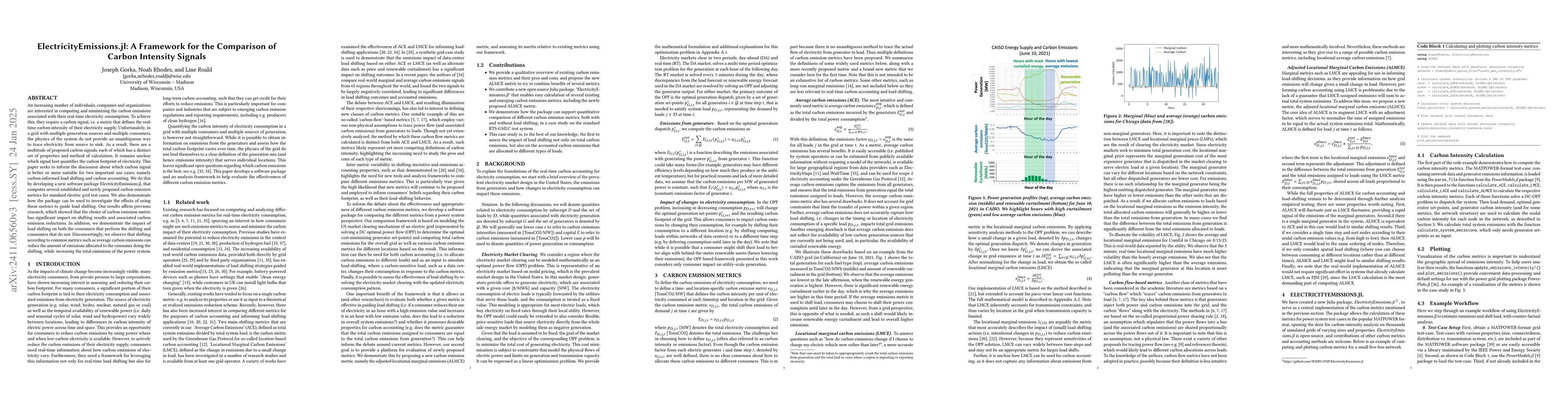 Thumbnail for ElectricityEmissions.jl: A Framework for the Comparison of Carbon
  Intensity Signals