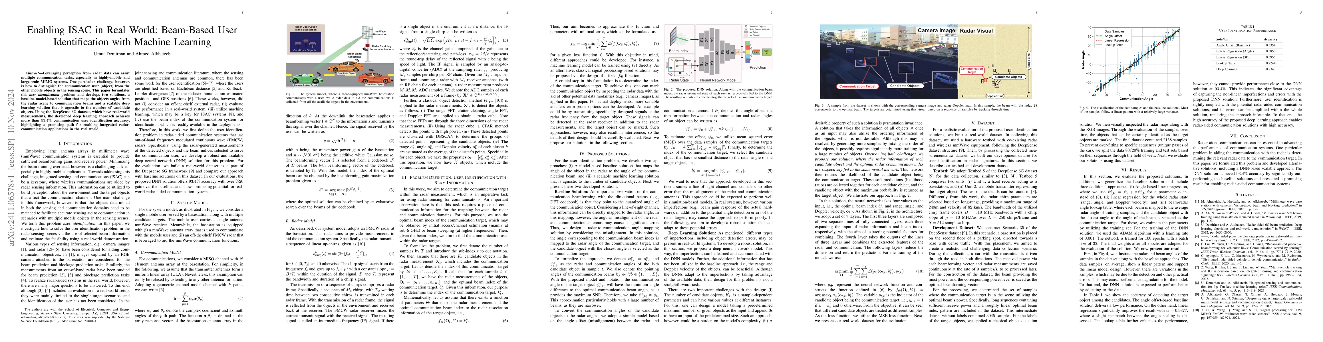 Thumbnail for Enabling ISAC in Real World: Beam-Based User Identification with Machine
  Learning