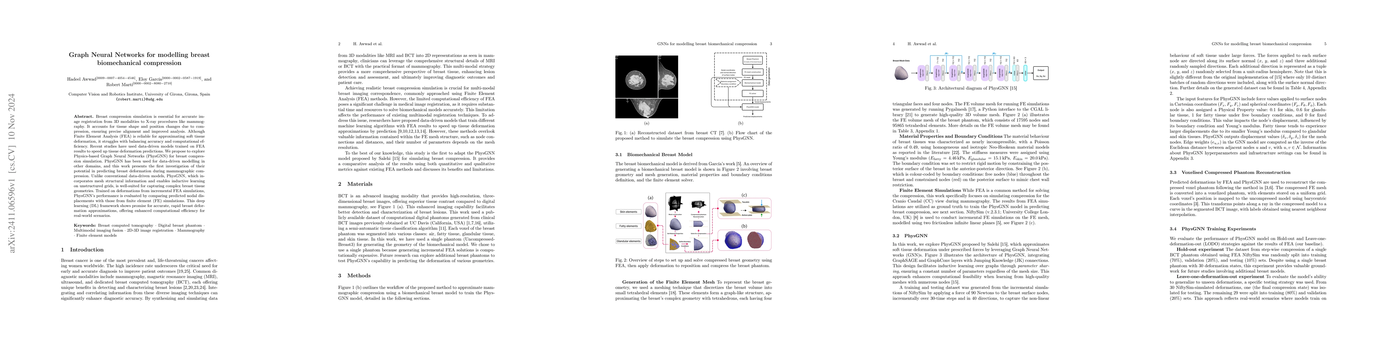 Thumbnail for Graph Neural Networks for modelling breast biomechanical compression