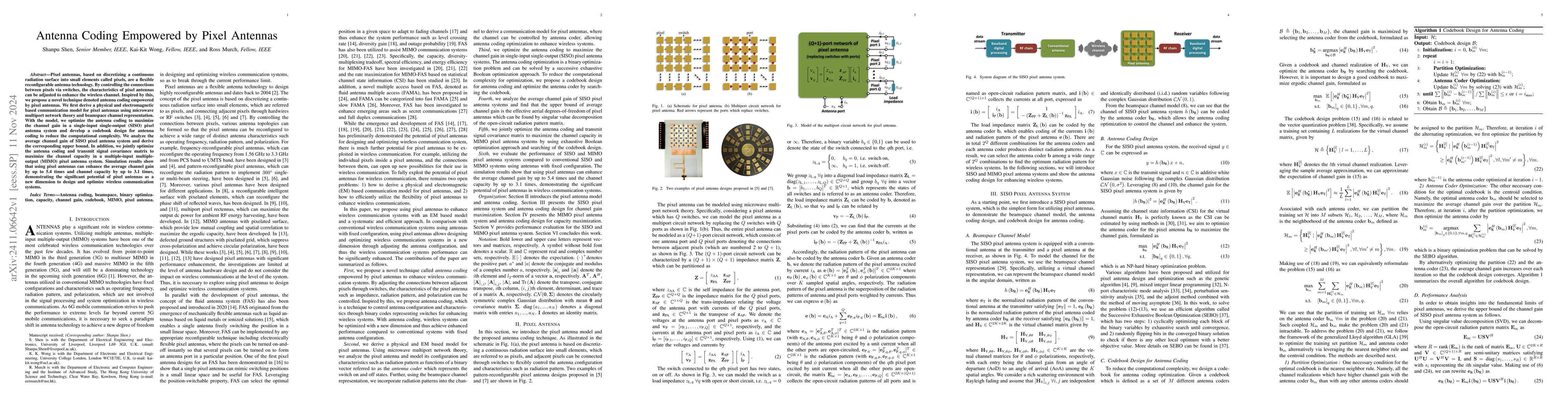 Thumbnail for Antenna Coding Empowered by Pixel Antennas