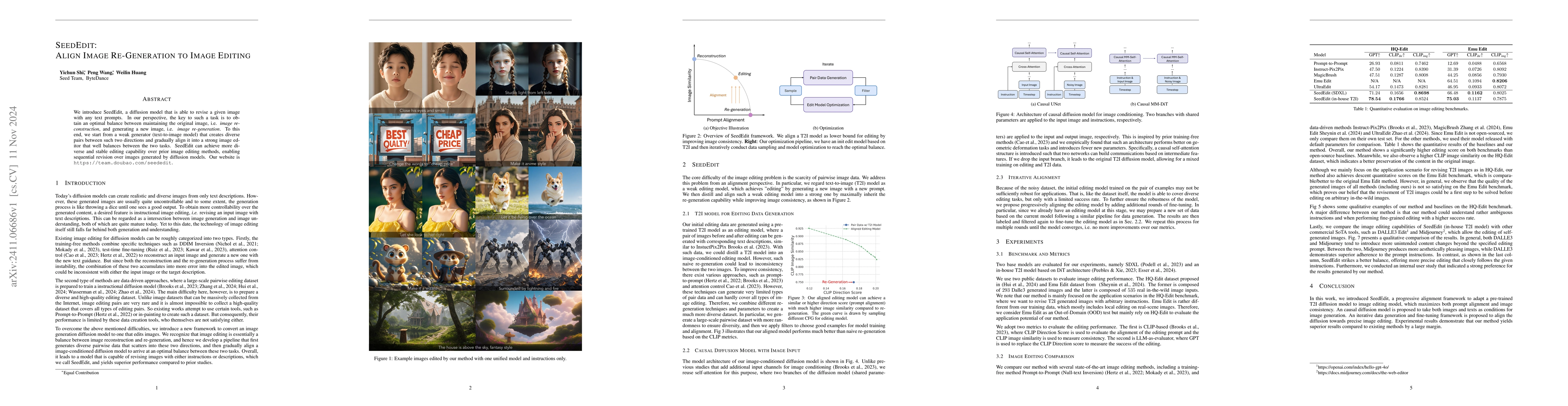 Thumbnail for SeedEdit: Align Image Re-Generation to Image Editing