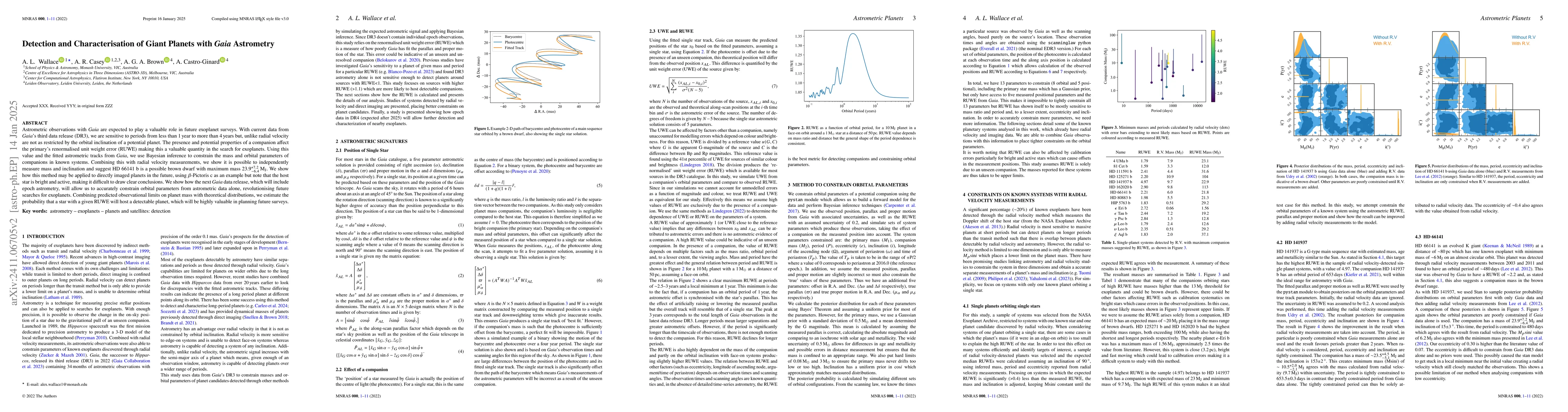 Thumbnail for Detection and Characterisation of Giant Planets with Gaia Astrometry
