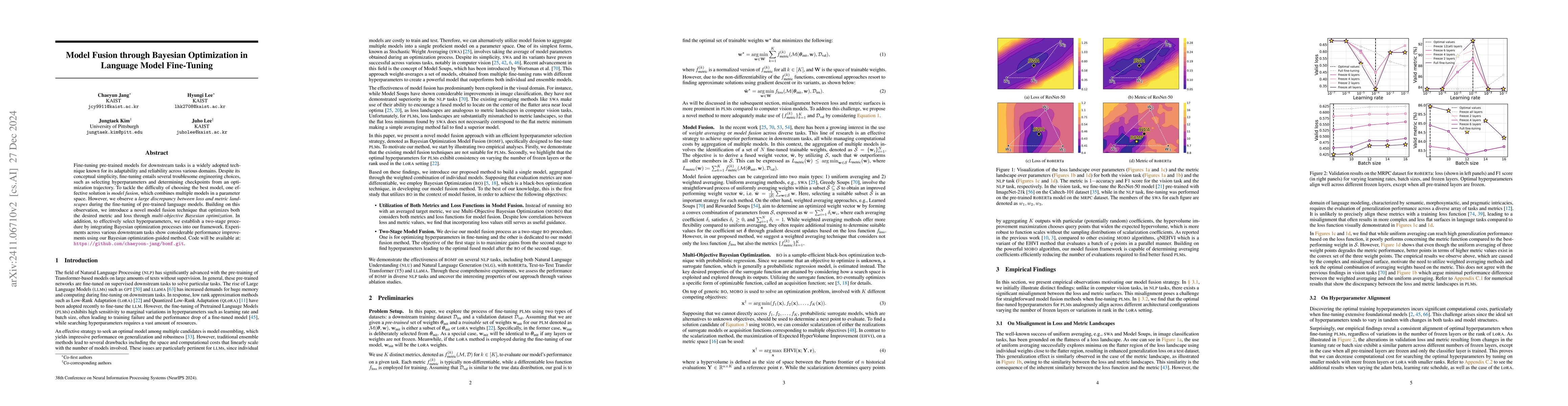Thumbnail for Model Fusion through Bayesian Optimization in Language Model Fine-Tuning