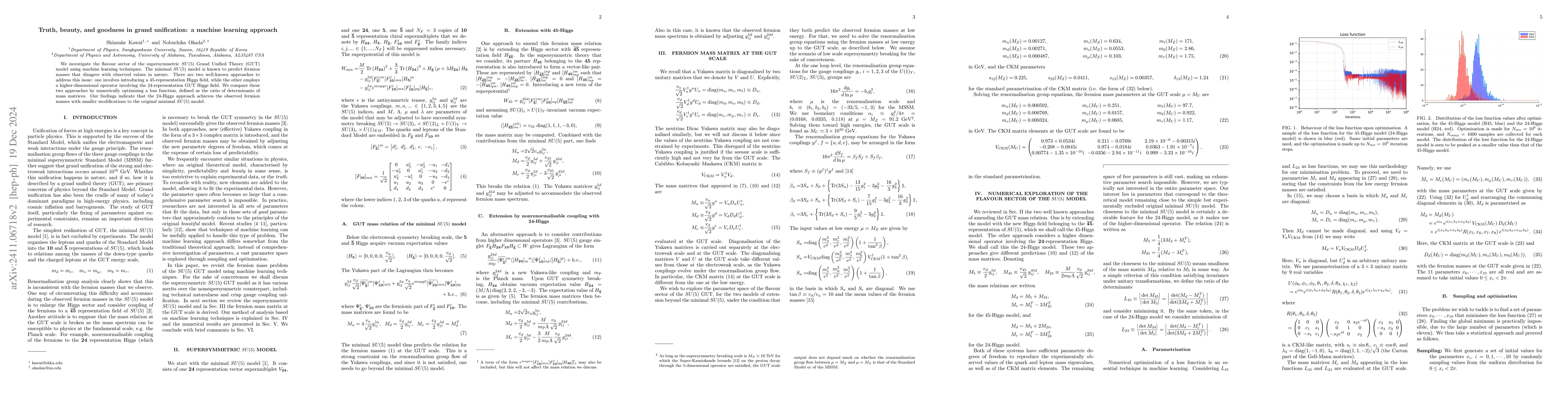 Thumbnail for Truth, beauty, and goodness in grand unification: a machine learning
  approach