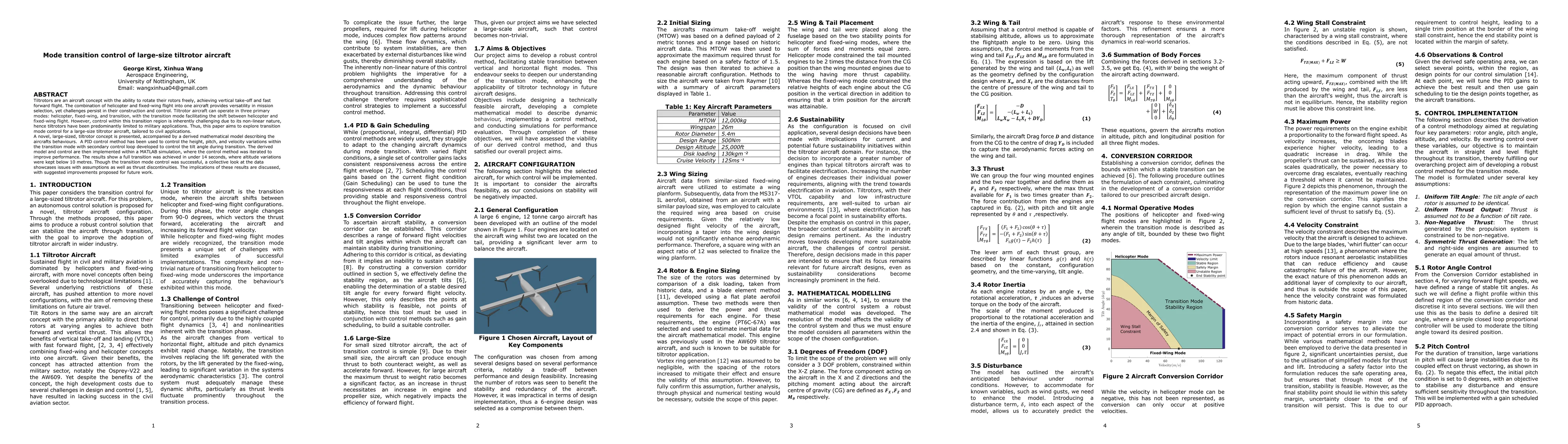 Thumbnail for Mode transition control of large-size tiltrotor aircraft