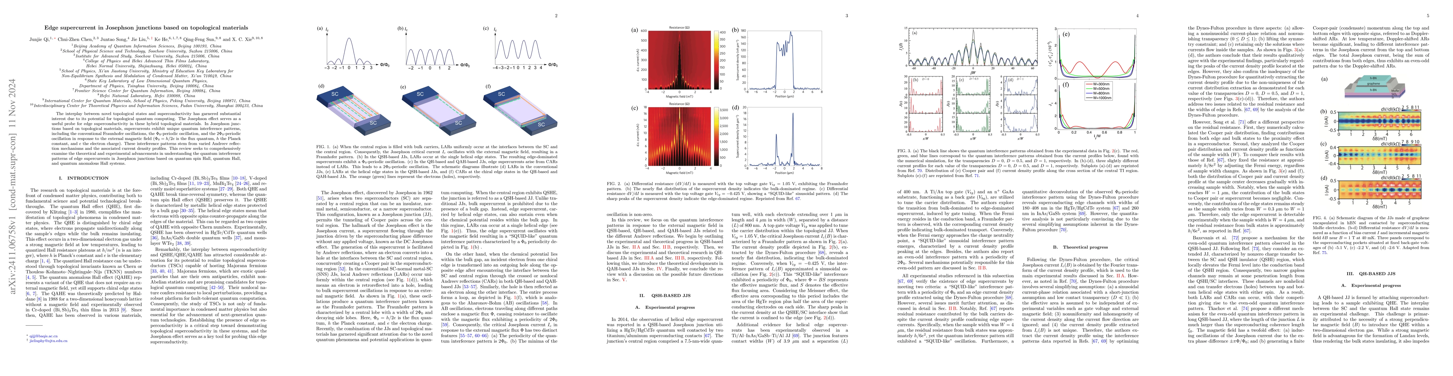Thumbnail for Edge supercurrent in Josephson junctions based on topological materials