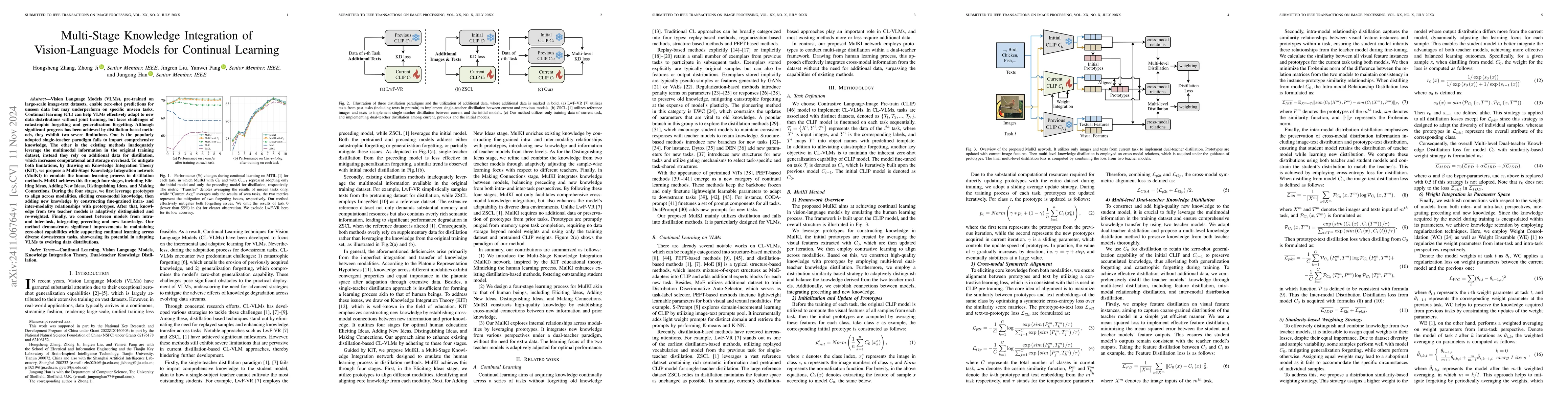 Thumbnail for Multi-Stage Knowledge Integration of Vision-Language Models for
  Continual Learning