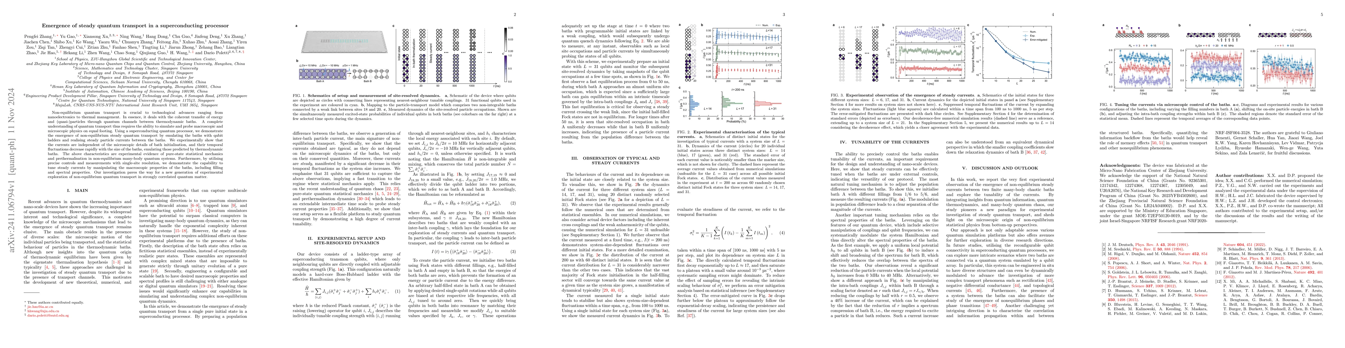Thumbnail for Emergence of steady quantum transport in a superconducting processor
