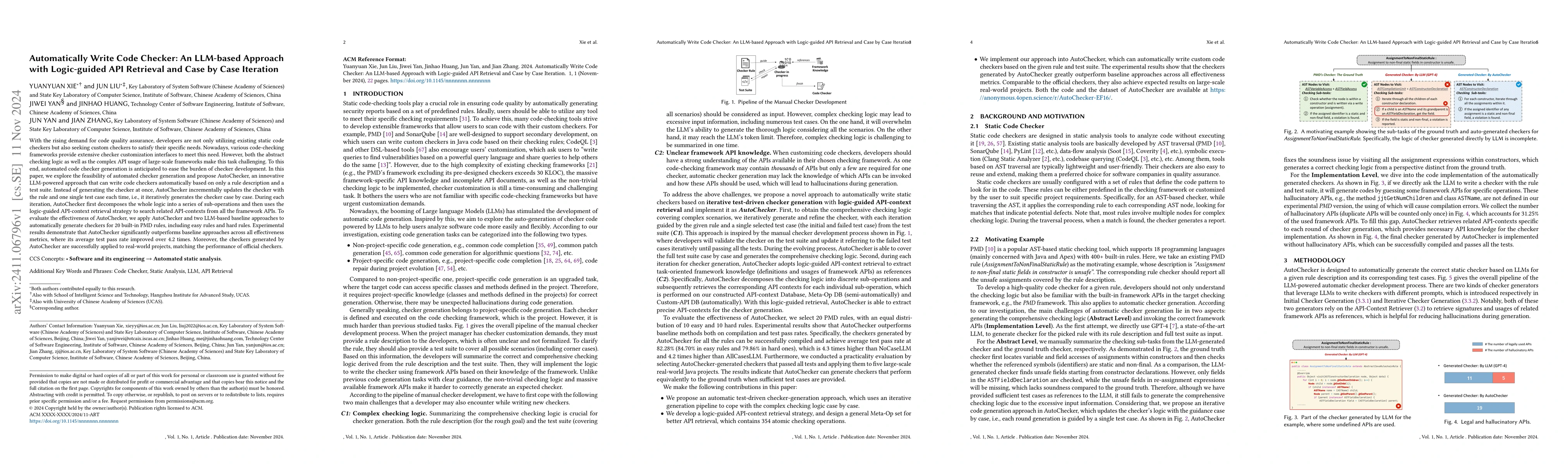 Thumbnail for Automatically Write Code Checker: An LLM-based Approach with
  Logic-guided API Retrieval and Case by Case Iteration