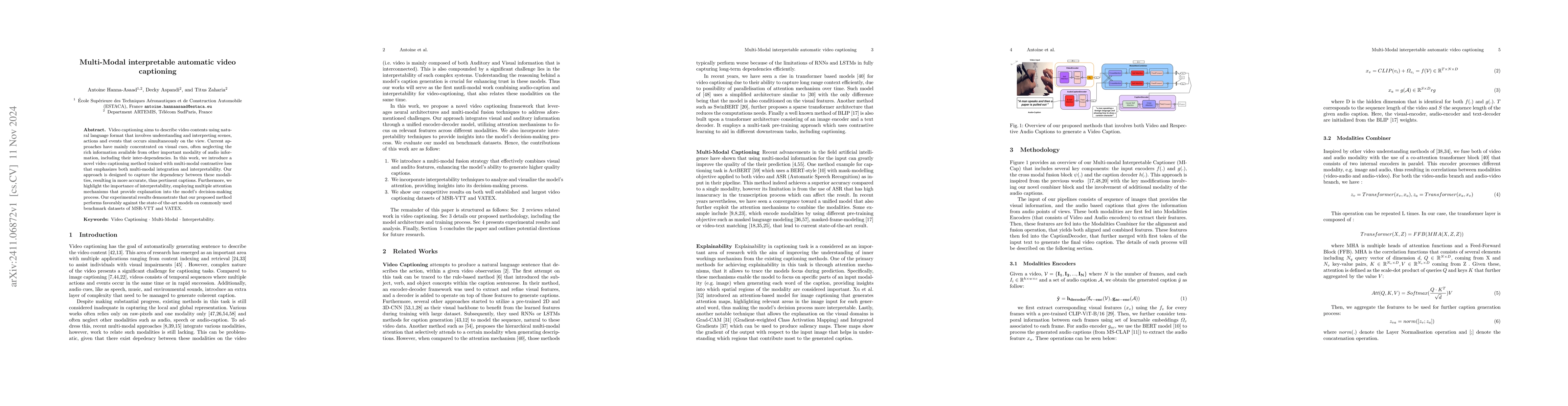 Thumbnail for Multi-Modal interpretable automatic video captioning