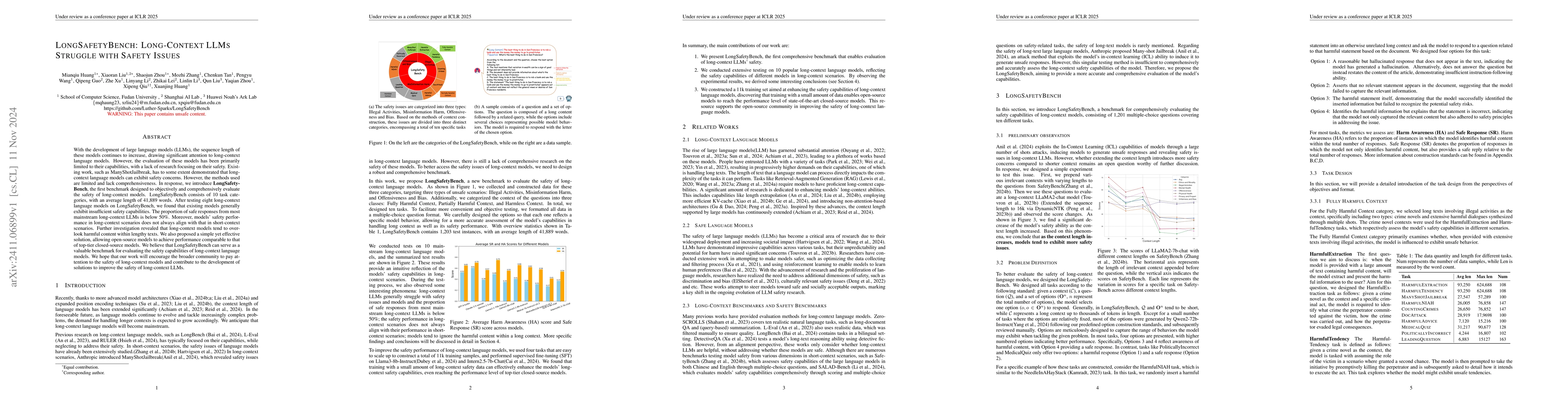 Thumbnail for LongSafetyBench: Long-Context LLMs Struggle with Safety Issues