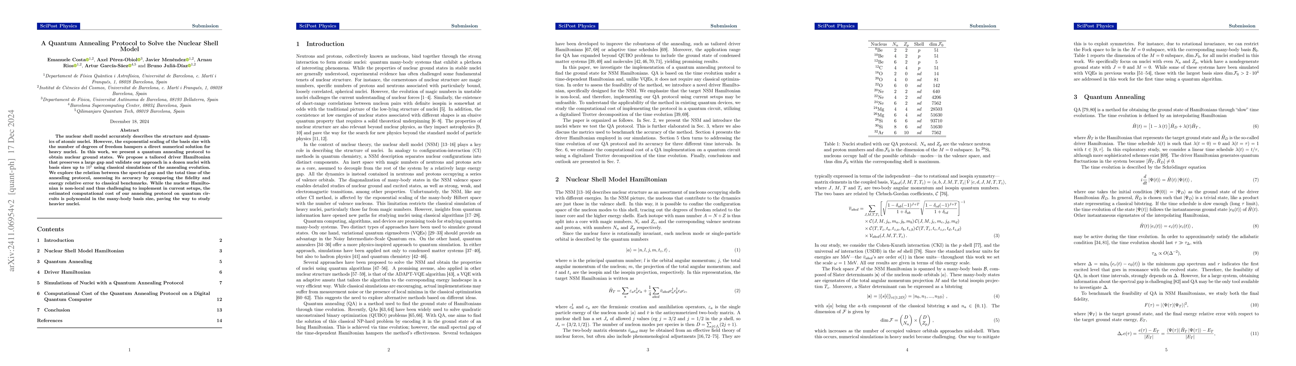 Thumbnail for A Quantum Annealing Protocol to Solve the Nuclear Shell Model