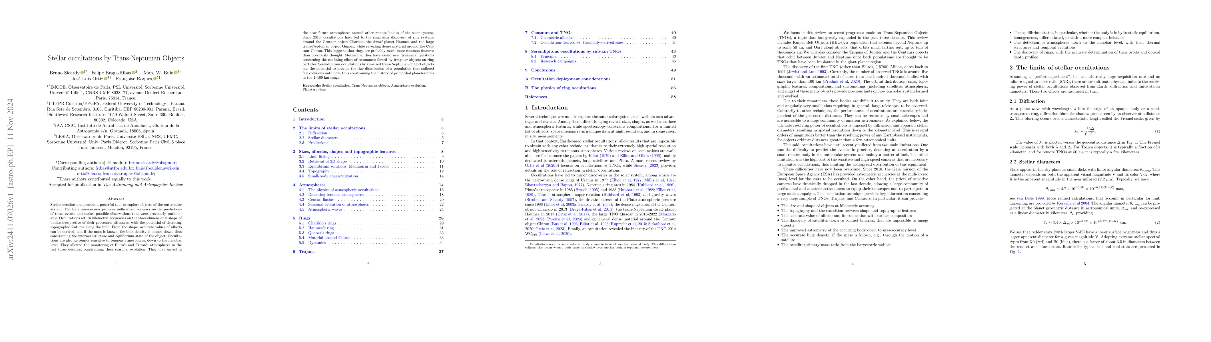 Thumbnail for Stellar occultations by Trans-Neptunian Objects