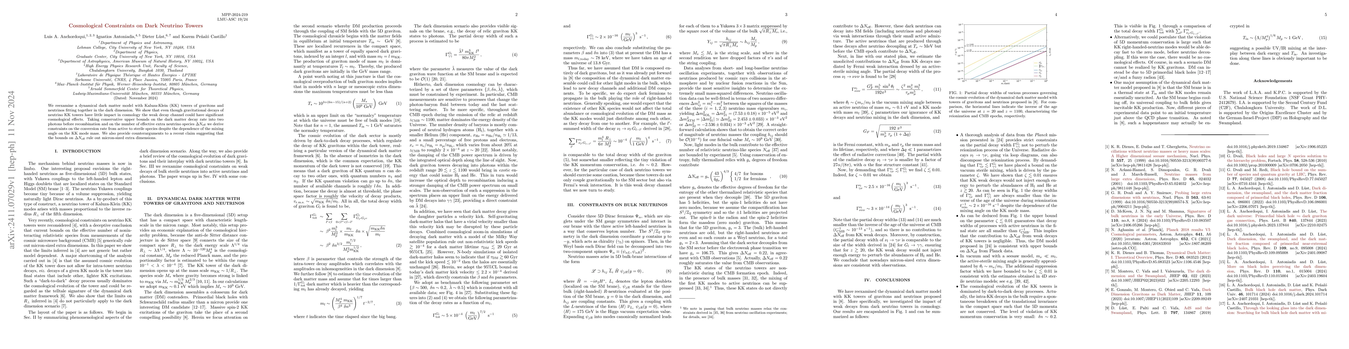 Thumbnail for Cosmological Constraints on Dark Neutrino Towers
