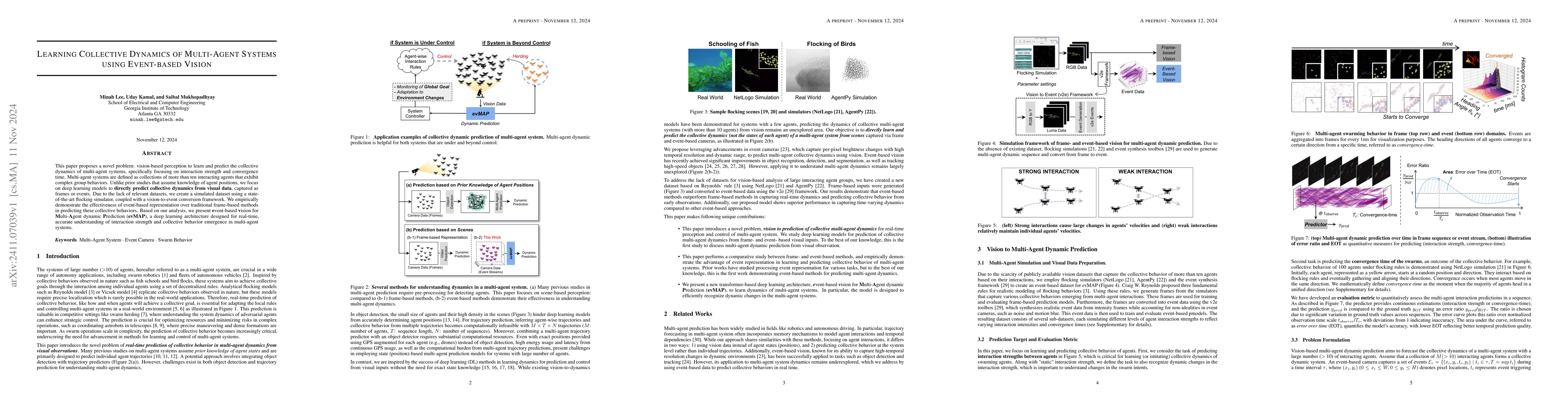 Thumbnail for Learning Collective Dynamics of Multi-Agent Systems using Event-based
  Vision