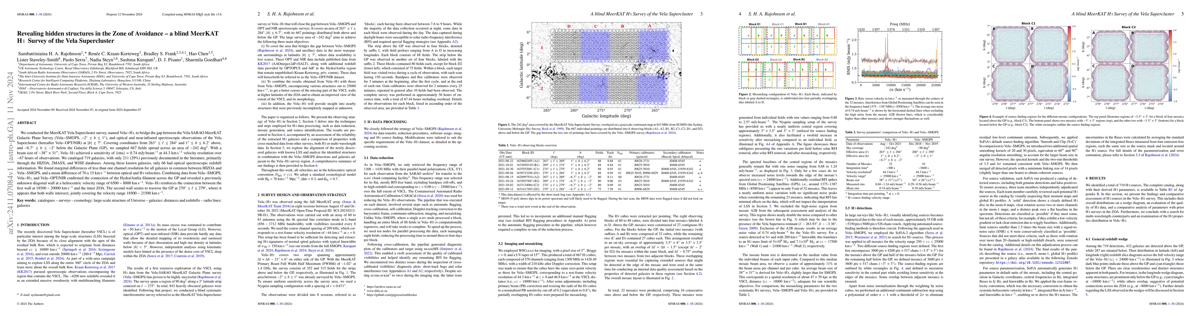 Thumbnail for Revealing hidden structures in the Zone of Avoidance -- a blind MeerKAT
  HI Survey of the Vela Supercluster