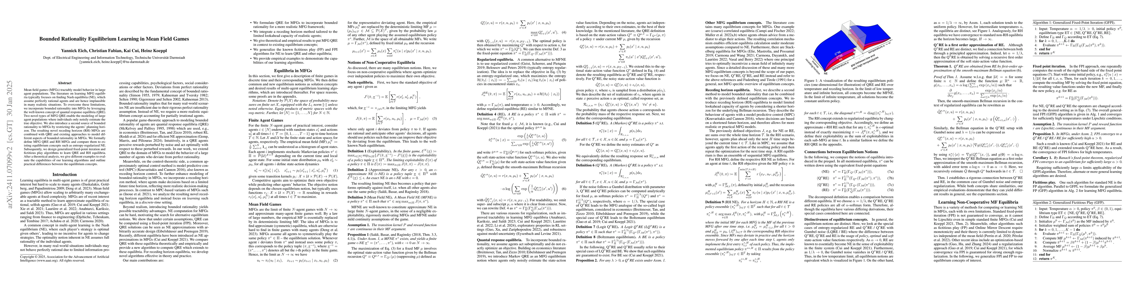 Thumbnail for Bounded Rationality Equilibrium Learning in Mean Field Games