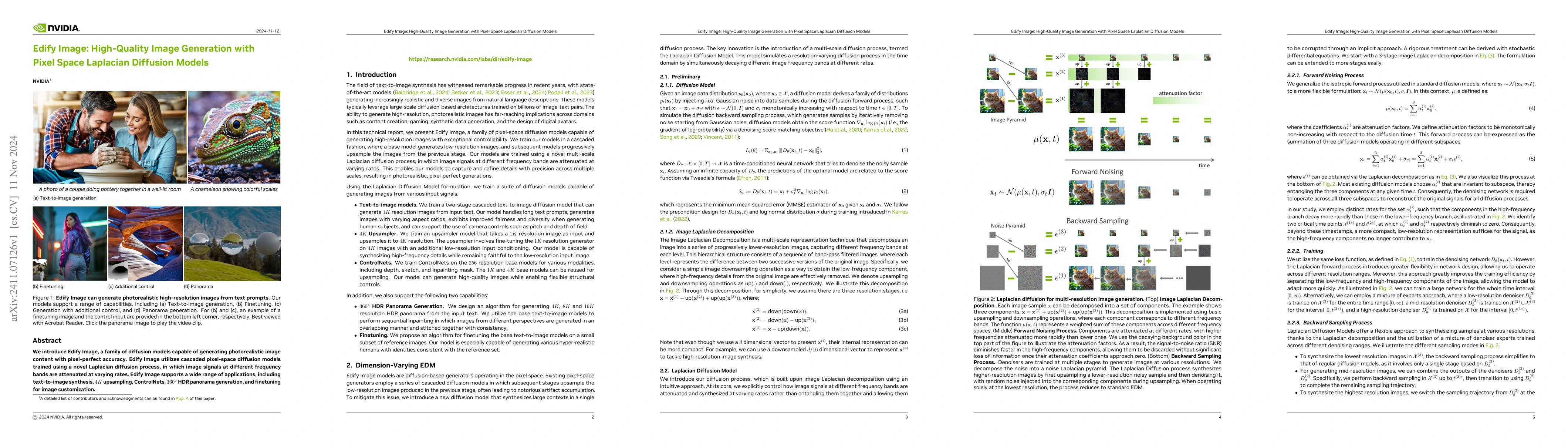 Thumbnail for Edify Image: High-Quality Image Generation with Pixel Space Laplacian
  Diffusion Models