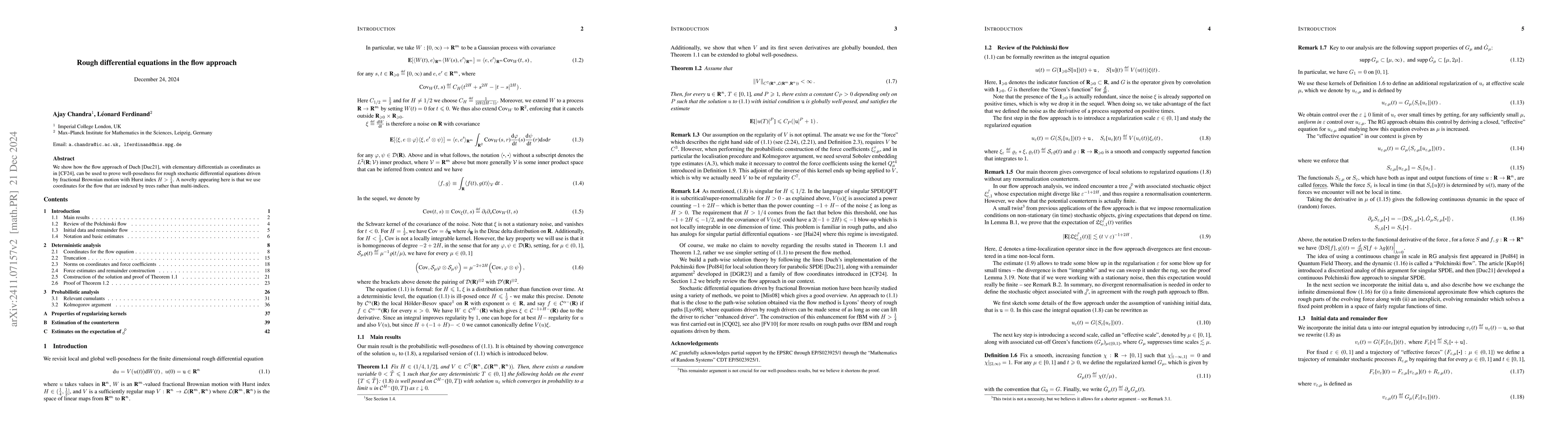 Thumbnail for Rough differential equations in the flow approach