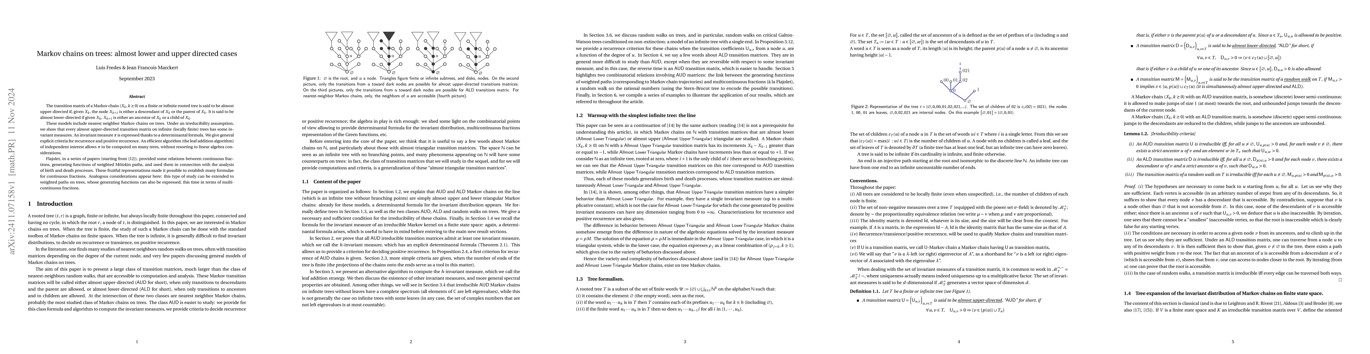 Thumbnail for Markov chains on trees: almost lower and upper directed cases