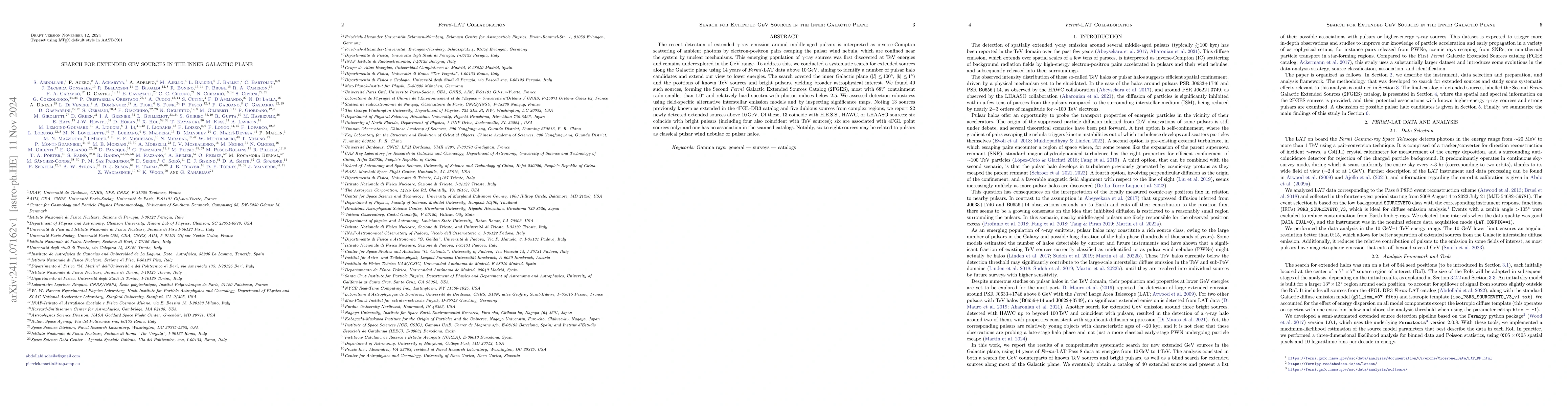 Thumbnail for Search for Extended GeV Sources in the Inner Galactic Plane