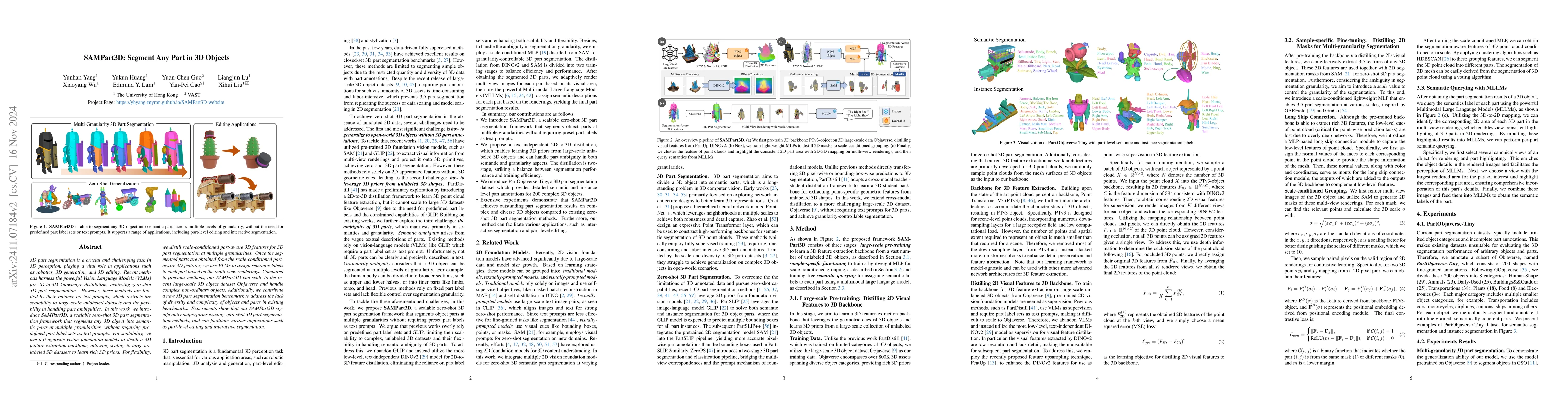 Thumbnail for SAMPart3D: Segment Any Part in 3D Objects