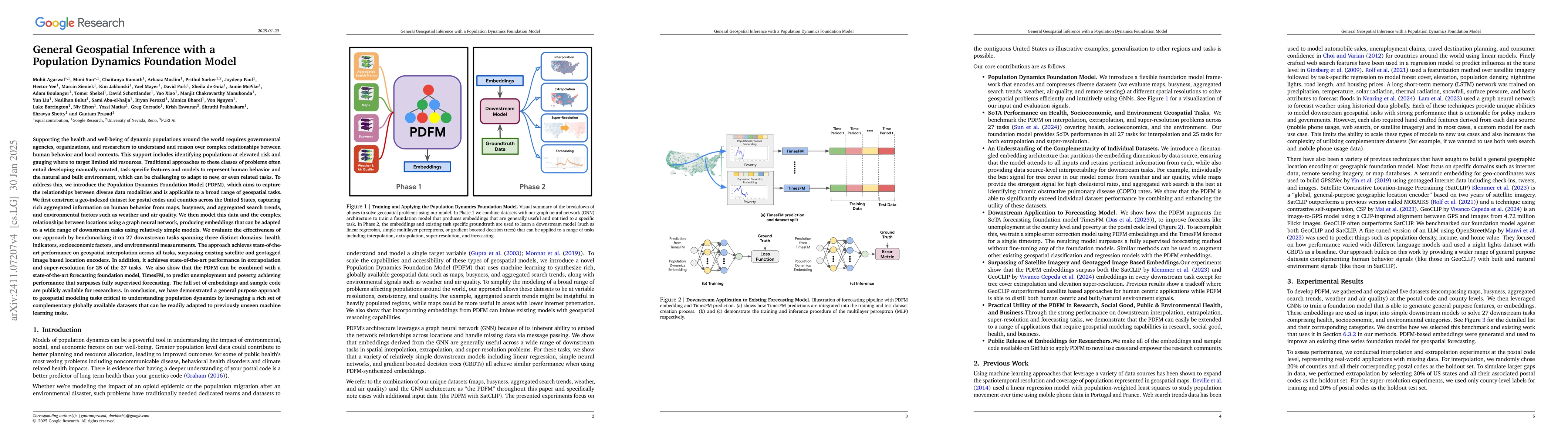Thumbnail for General Geospatial Inference with a Population Dynamics Foundation Model
