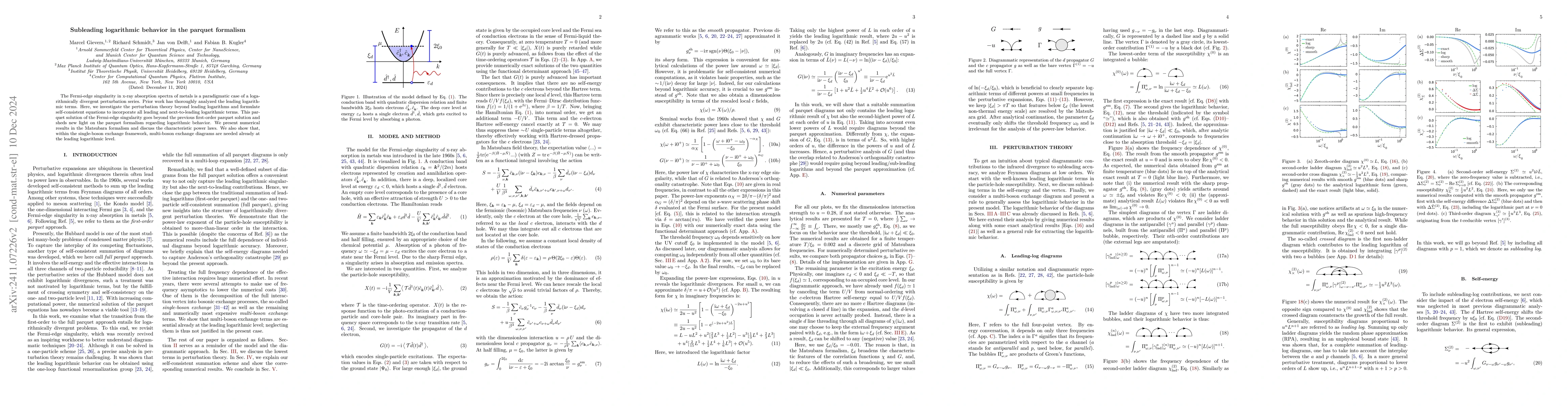 Thumbnail for Subleading logarithmic behavior in the parquet formalism