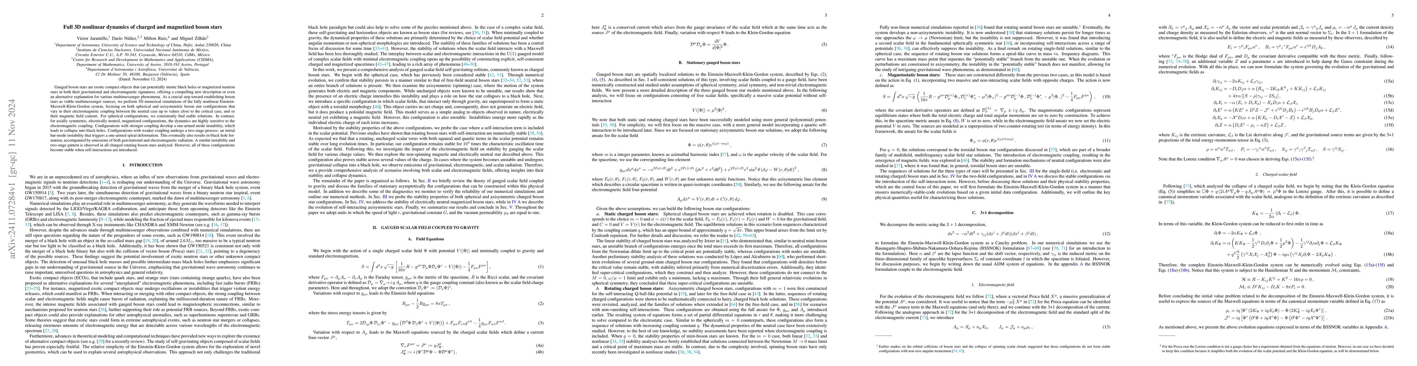 Thumbnail for Full 3D nonlinear dynamics of charged and magnetized boson stars