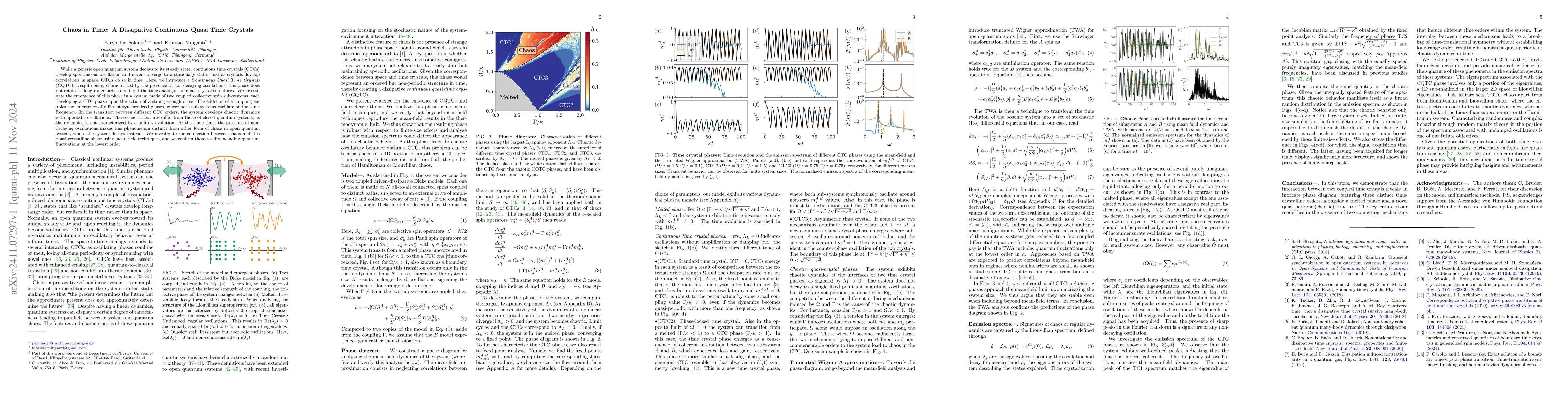 Thumbnail for Chaos in Time: A Dissipative Continuous Quasi Time Crystals