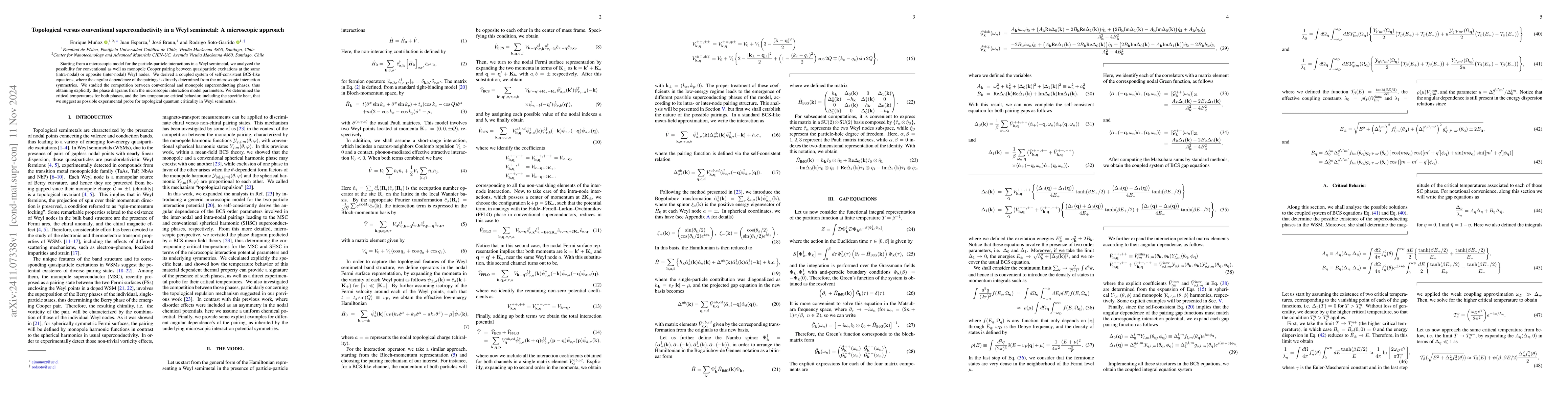 Thumbnail for Topological versus conventional superconductivity in a Weyl semimetal: A
  microscopic approach
