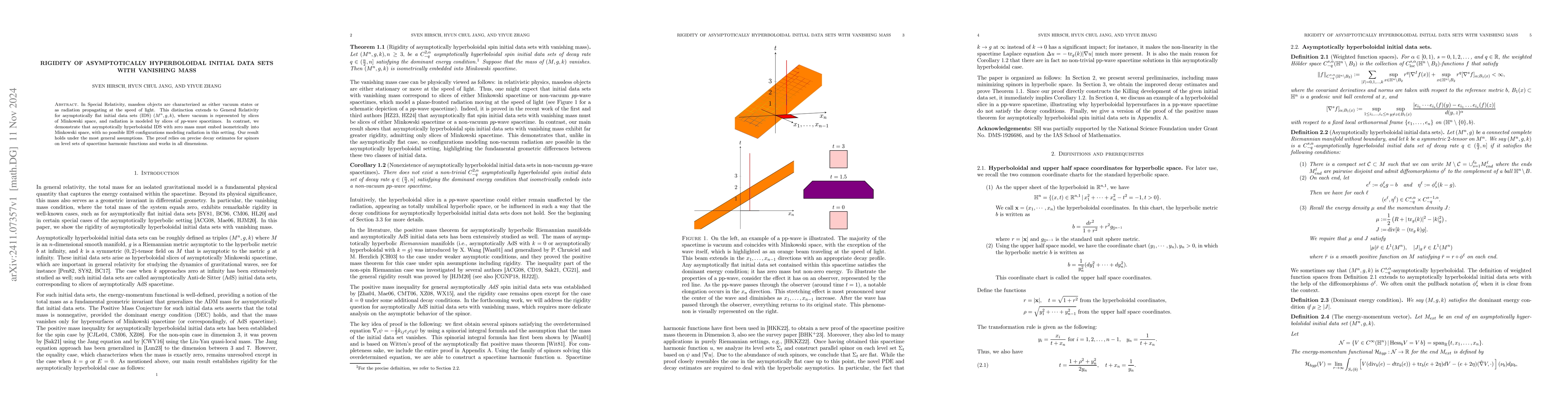 Thumbnail for Rigidity of Asymptotically Hyperboloidal Initial Data Sets with
  Vanishing Mass