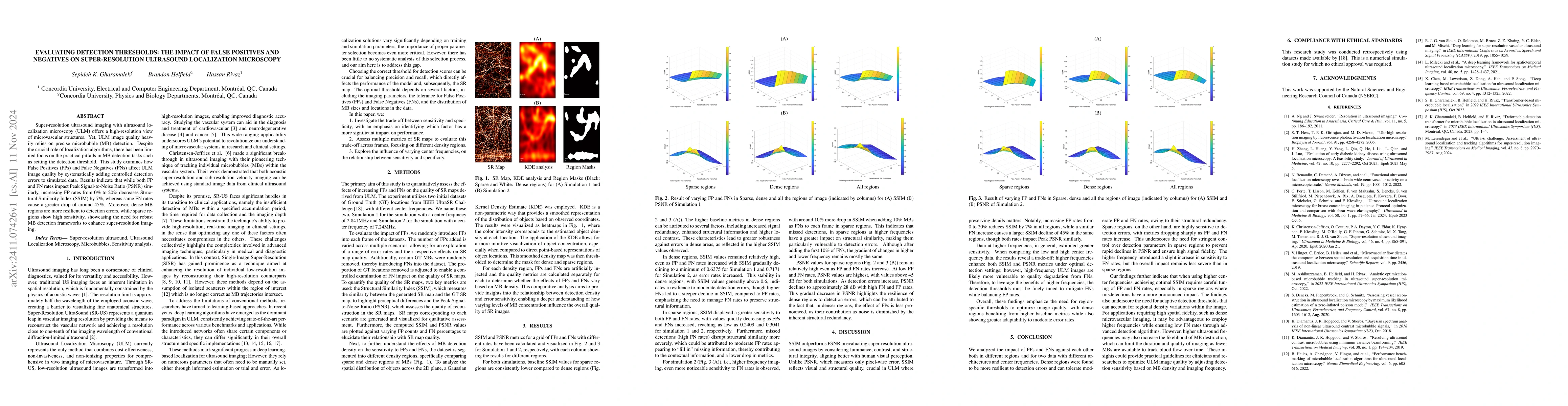 Thumbnail for Evaluating Detection Thresholds: The Impact of False Positives and
  Negatives on Super-Resolution Ultrasound Localization Microscopy