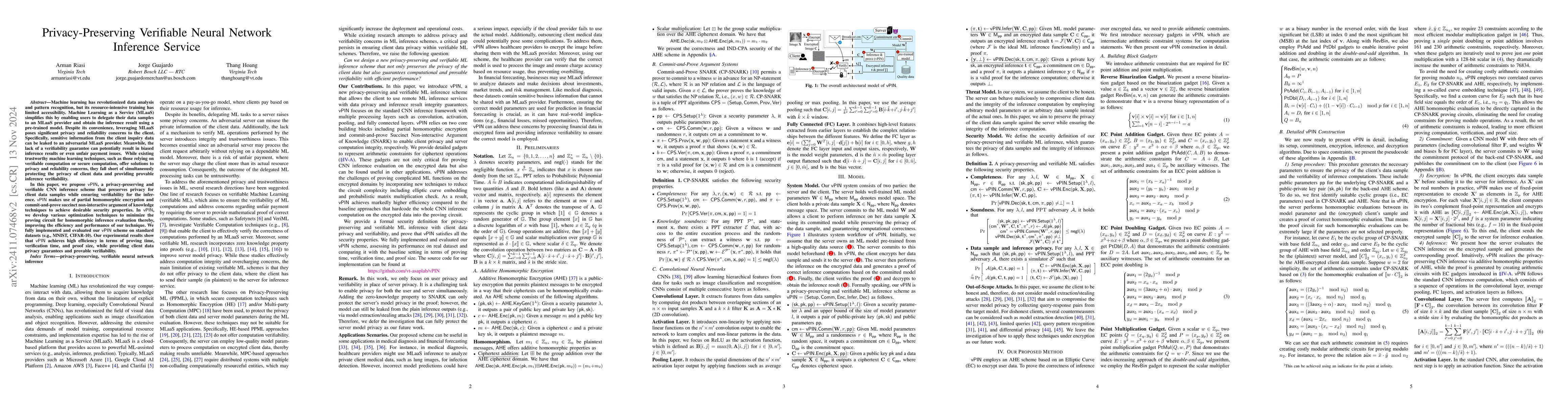 Thumbnail for Privacy-Preserving Verifiable Neural Network Inference Service