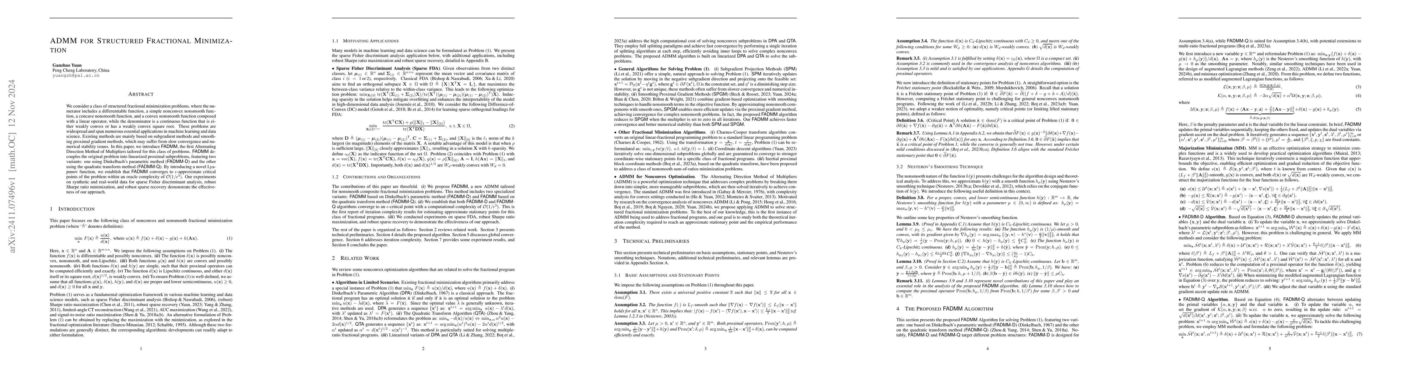 Thumbnail for ADMM for Structured Fractional Minimization
