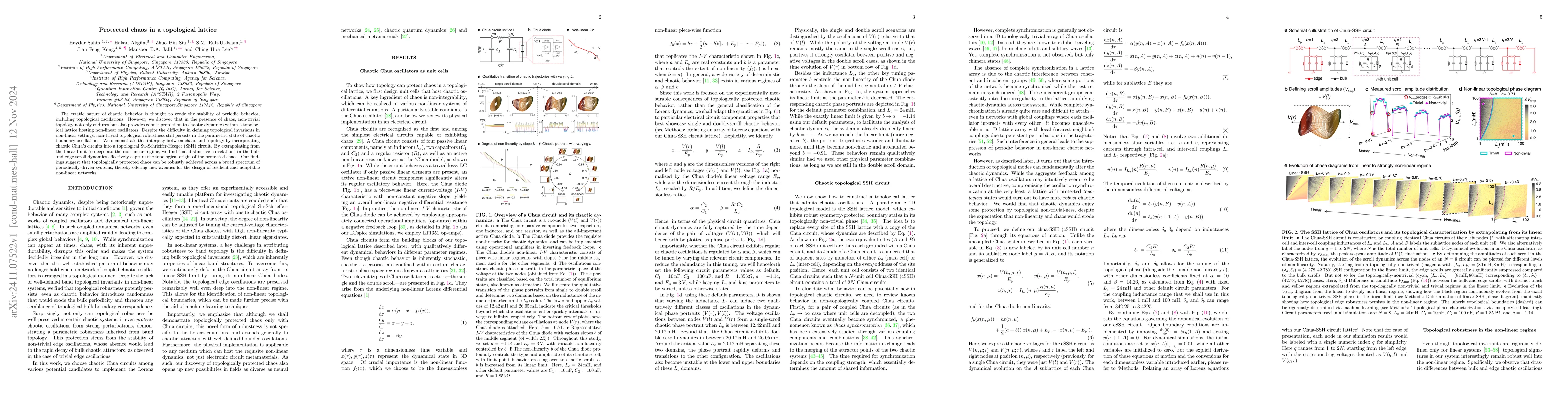 Thumbnail for Protected chaos in a topological lattice