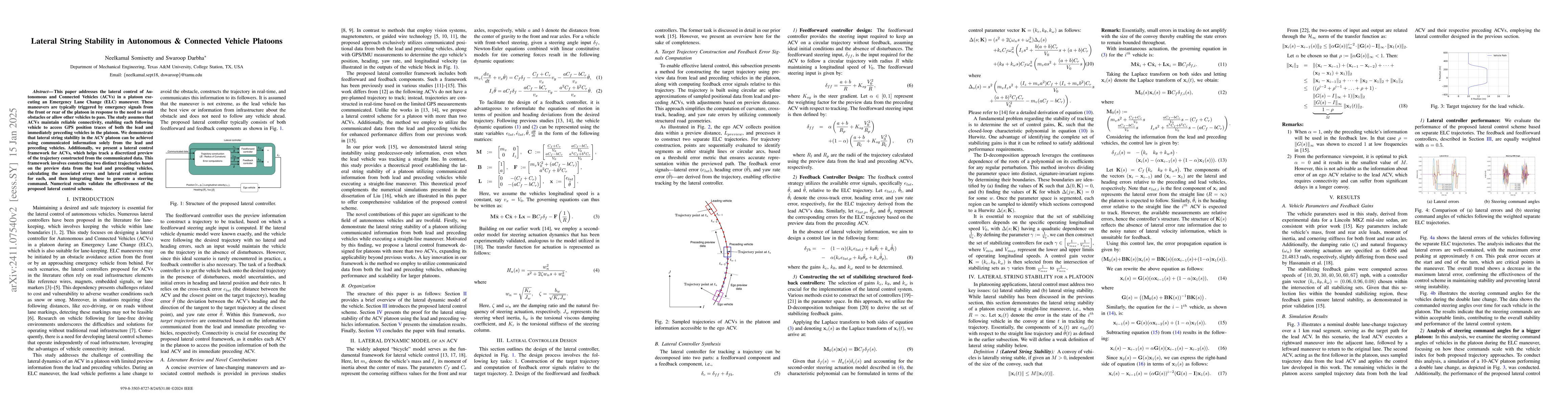 Thumbnail for Lateral String Stability in Autonomous & Connected Vehicle Platoons