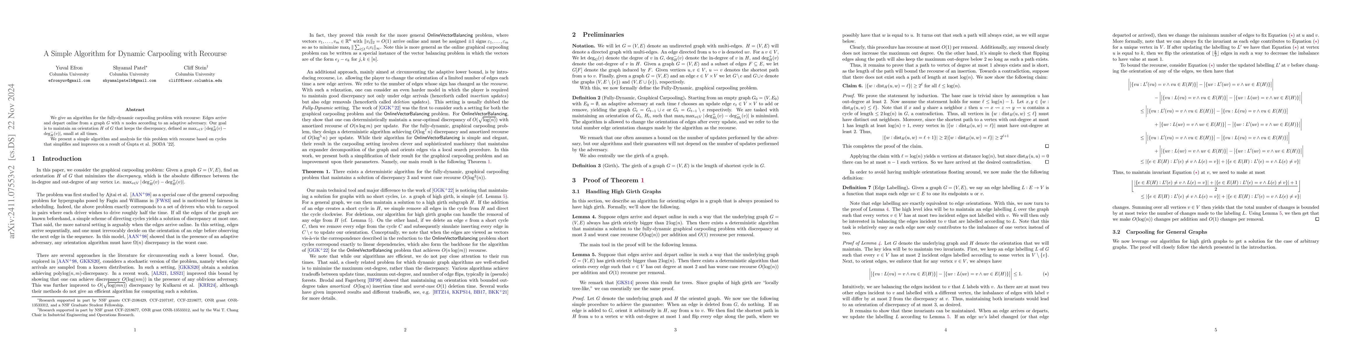 Thumbnail for A Simple Algorithm for Dynamic Carpooling with Recourse