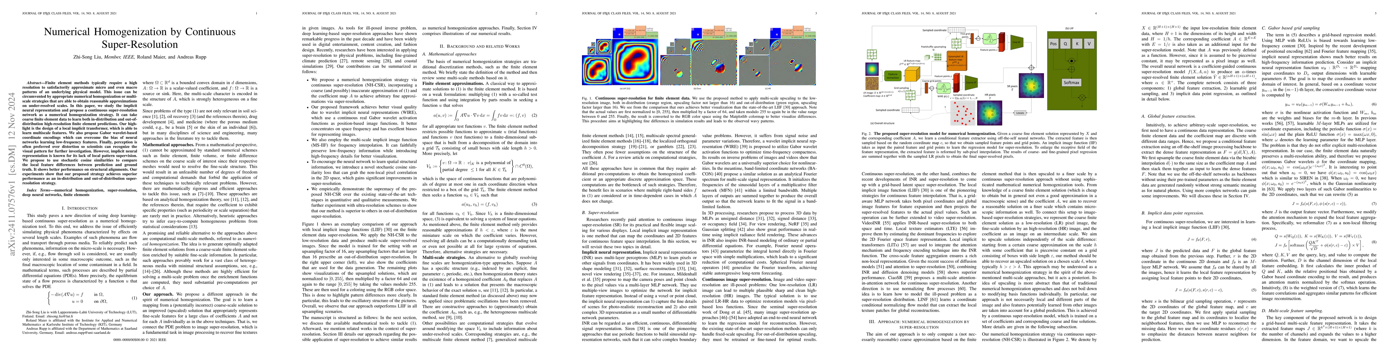 Thumbnail for Numerical Homogenization by Continuous Super-Resolution