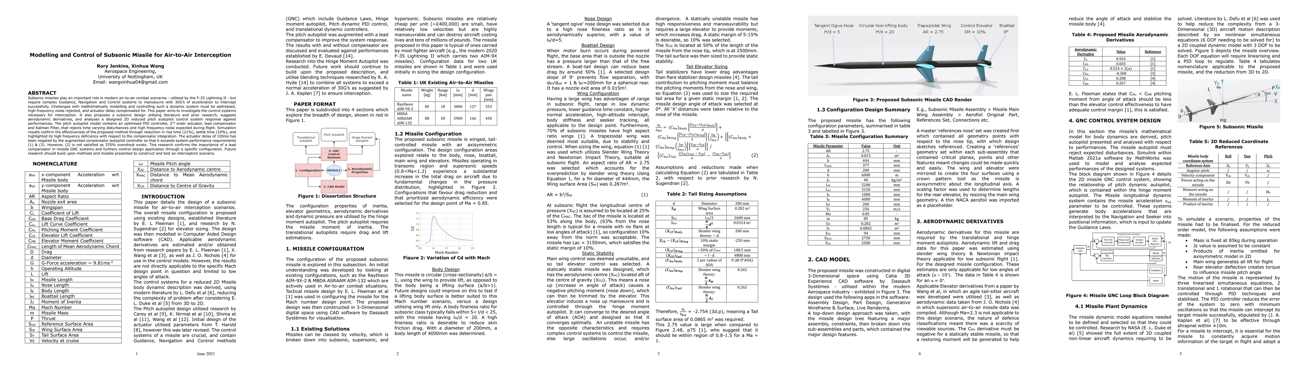 Thumbnail for Modelling and Control of Subsonic Missile for Air-to-Air Interception