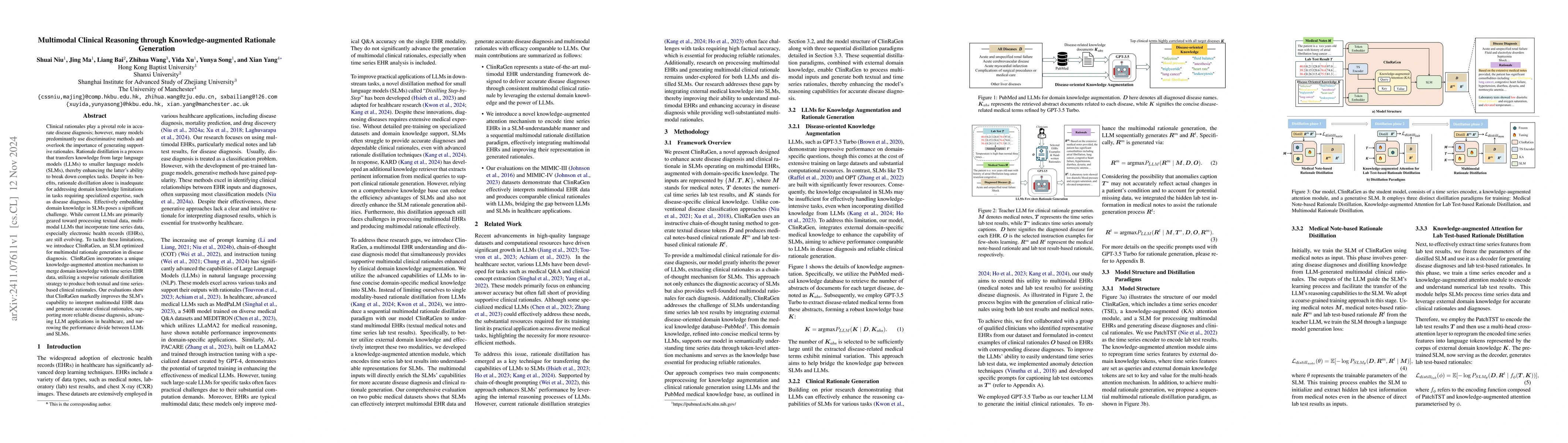 Thumbnail for Multimodal Clinical Reasoning through Knowledge-augmented Rationale
  Generation